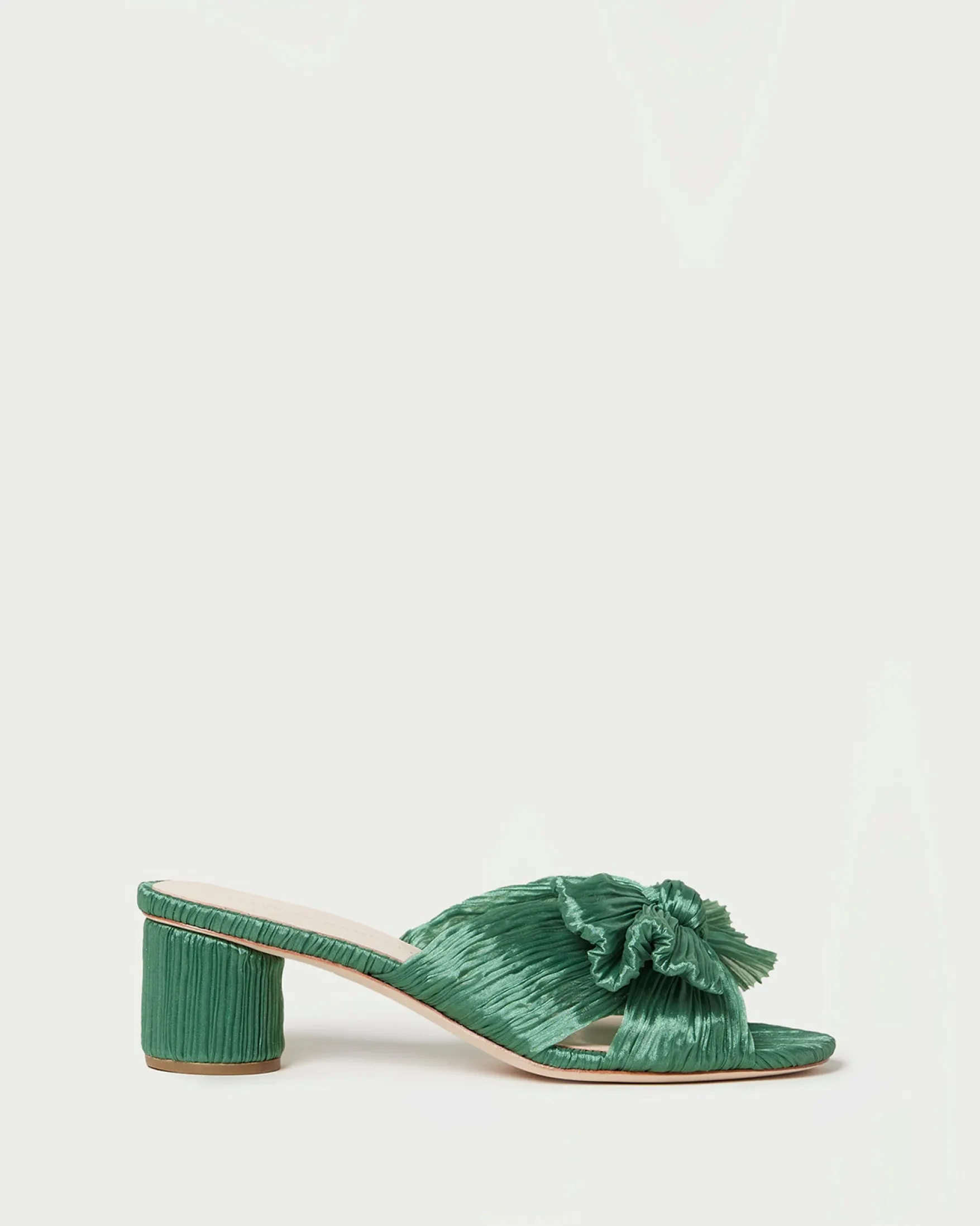 New Emilia Pleated Bow Heel FOR THE BRIDE|Heeled Sandals