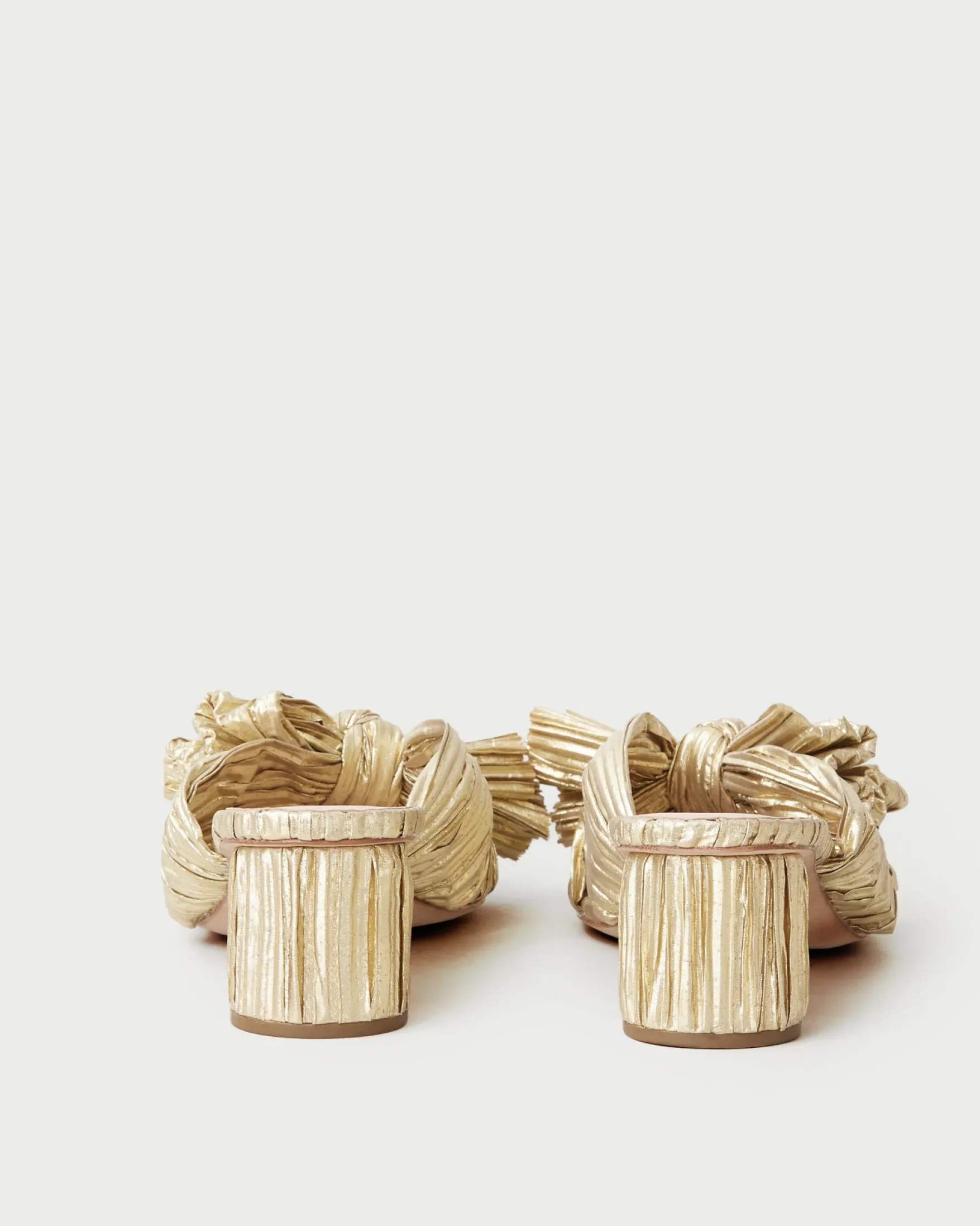 New Emilia Pleated Bow Heel FOR THE GUESTS|FOR THE BRIDE