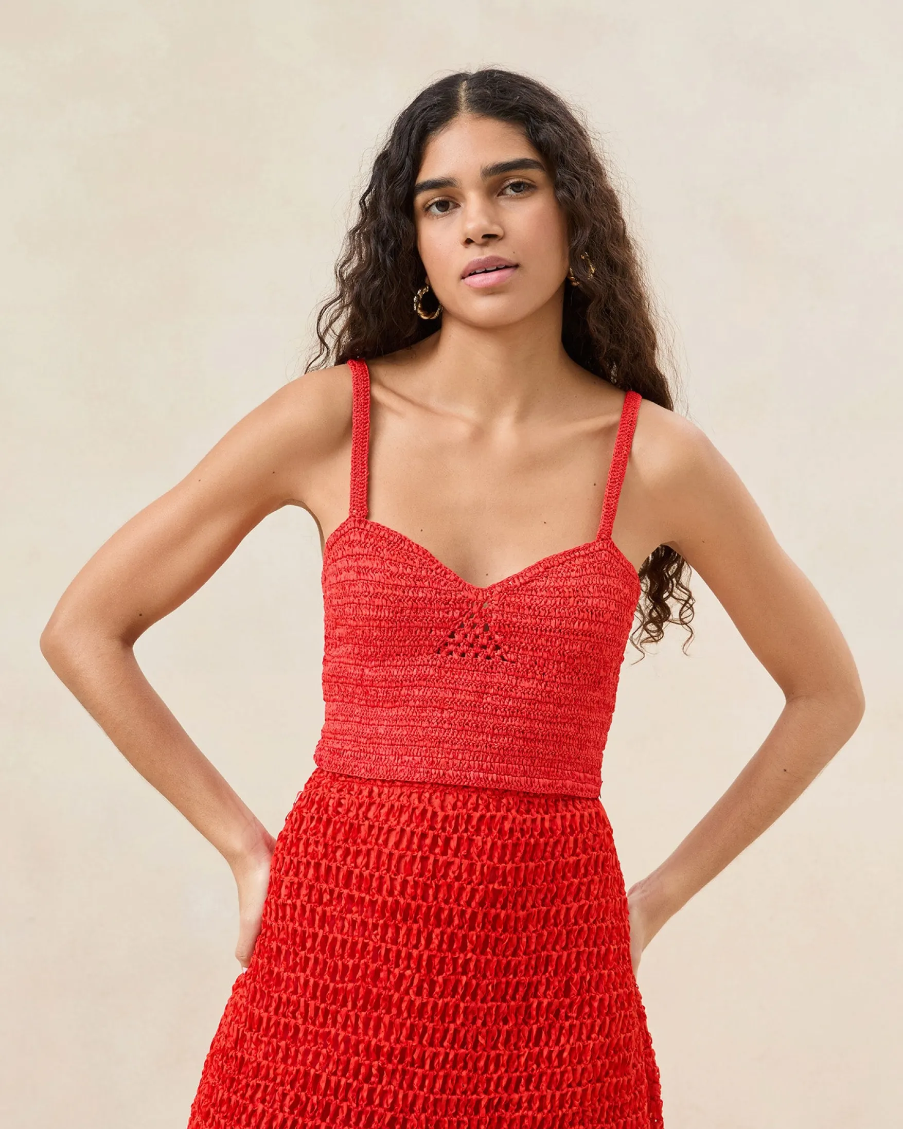 Sale Emmie Poppy Woven Bustier Top Vacation Shop|Jessie Loves