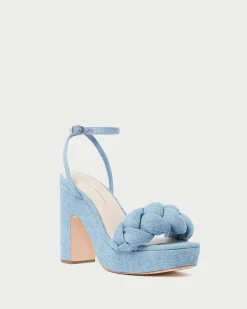 Outlet Fae Denim Platform Heel FOR THE GUESTS|FOR THE BRIDE
