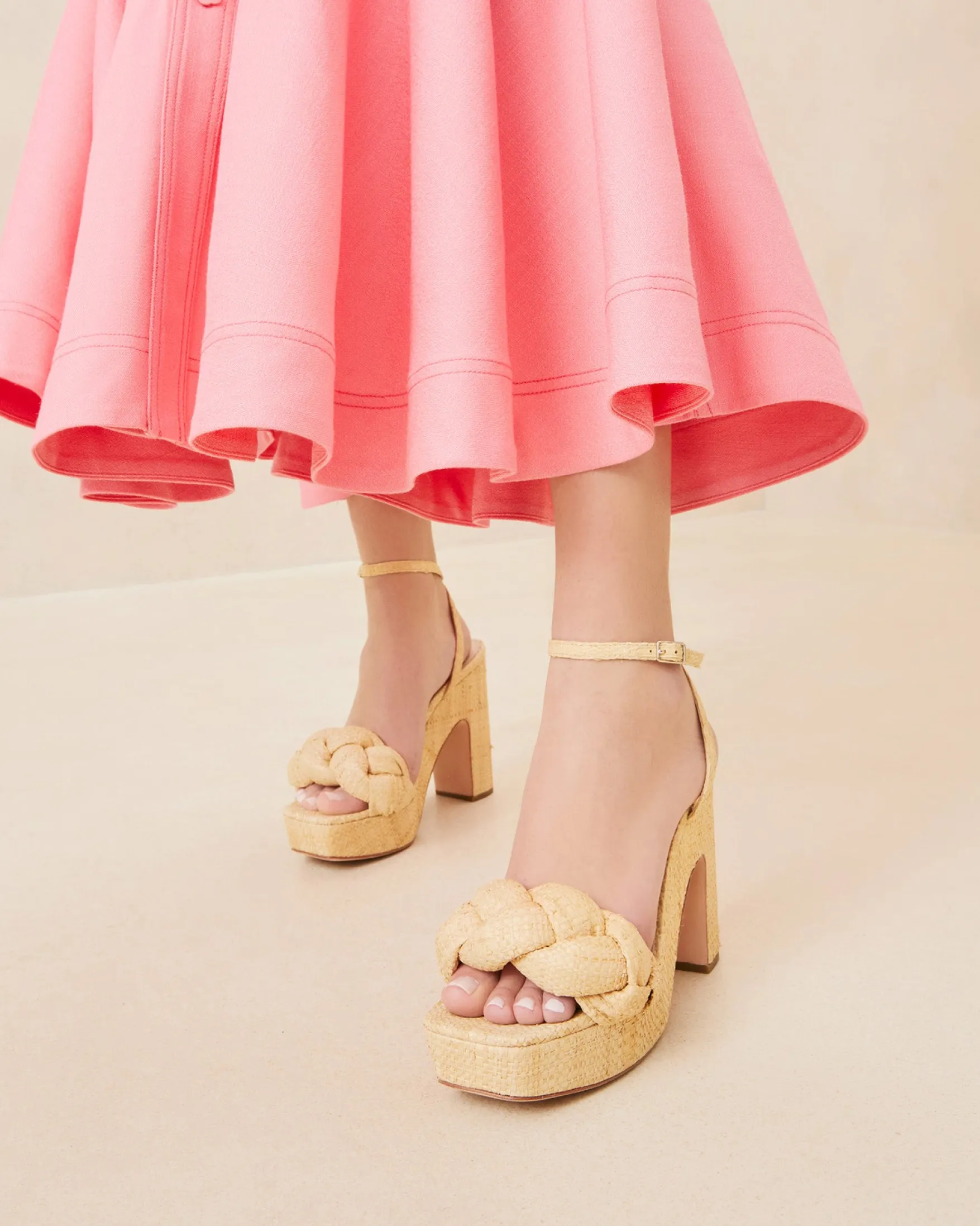 Outlet Fae Denim Platform Heel FOR THE GUESTS|FOR THE BRIDE