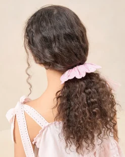 Clearance Frankie Pink Floral Scallop Scrunchie Accessories