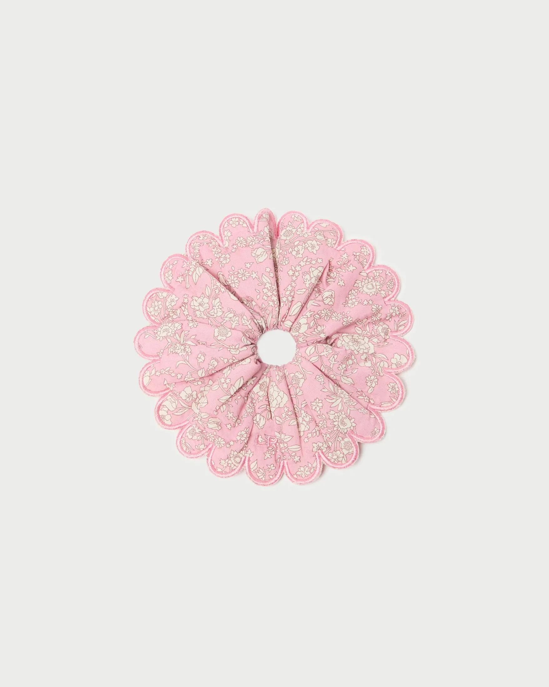 Best Frankie Red Floral Scallop Scrunchie Accessories