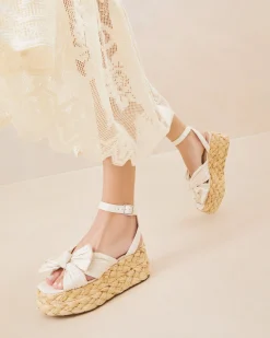 Discount Gaby Pleated Bow Espadrille Casual Staples|Event Essentials
