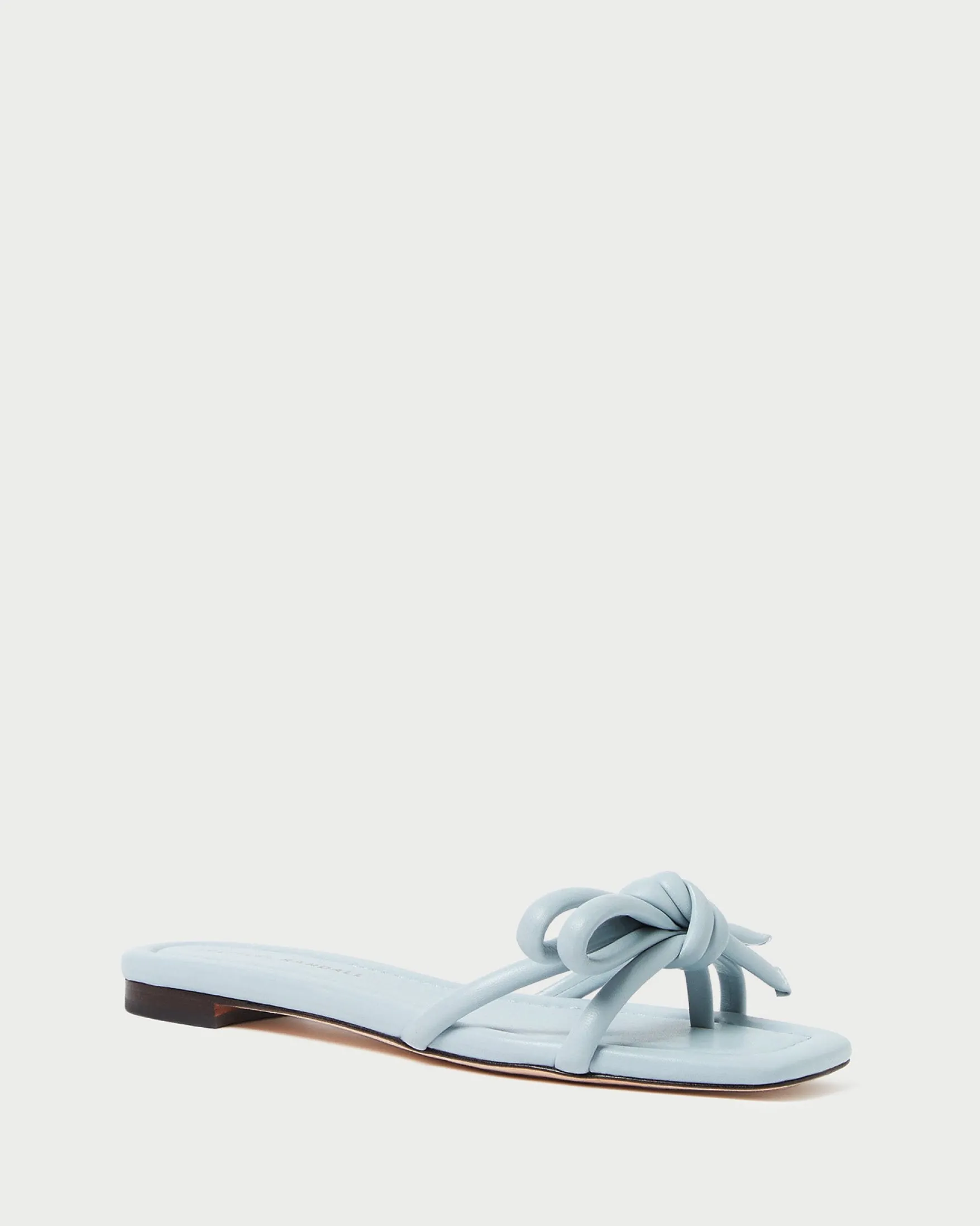 Hadley Leather Bow Sandal SOMETHING BLUE|FOR THE BRIDE
