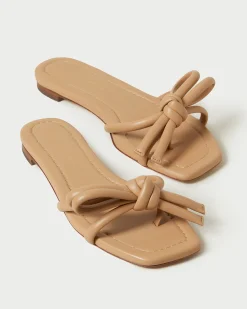 Hadley Leather Bow Sandal SOMETHING BLUE|FOR THE BRIDE