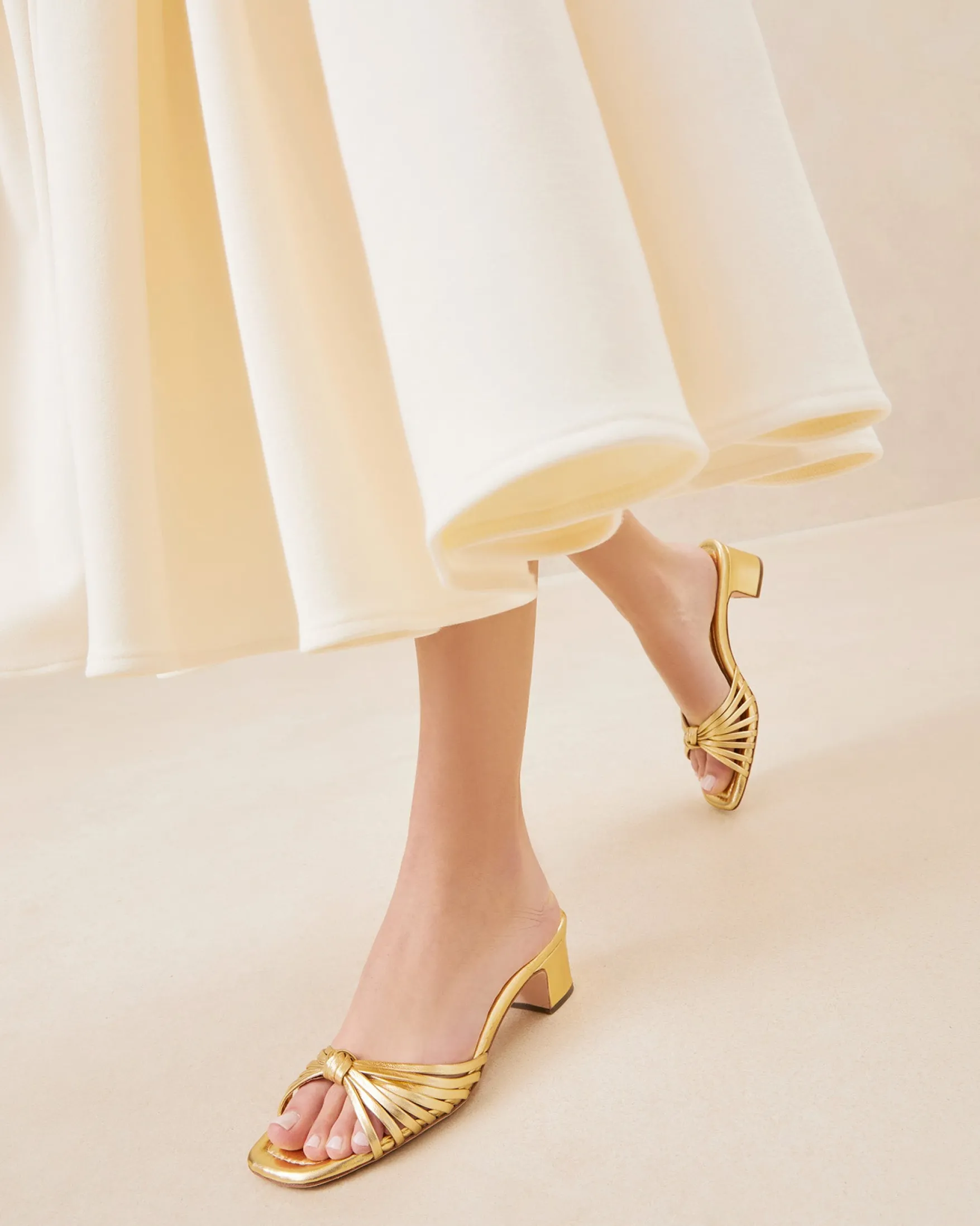 Clearance Hazel Leather Knot Mule FOR THE GUESTS|FOR THE BRIDE