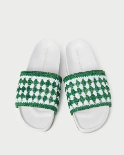 Outlet Henri Crochet Leather Sandal Jessie Loves|Flat Sandals