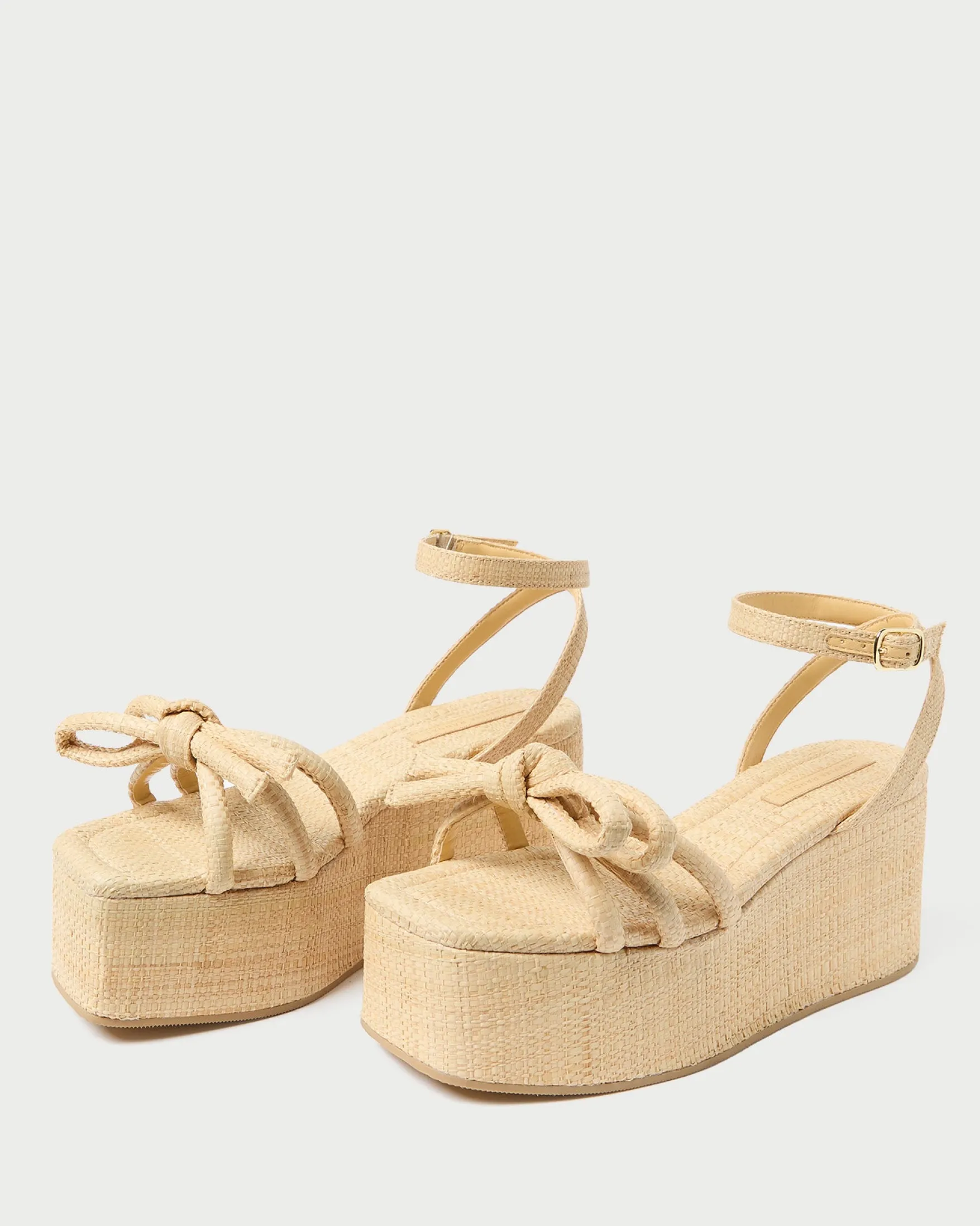 Online Hudson Natural Raffia Platform Sandal Vacation Shop|Flat Sandals