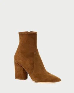 Online Isla Suede Slim Ankle Bootie Boots