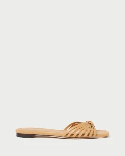 Hot Izzie Leather Knot Sandal FOR THE BRIDE|Flat Sandals