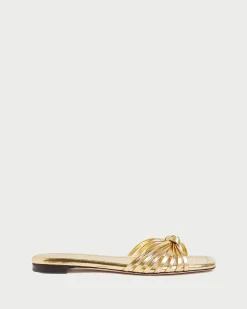 Hot Izzie Leather Knot Sandal FOR THE BRIDE|Flat Sandals
