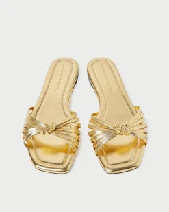 Hot Izzie Leather Knot Sandal FOR THE BRIDE|Flat Sandals