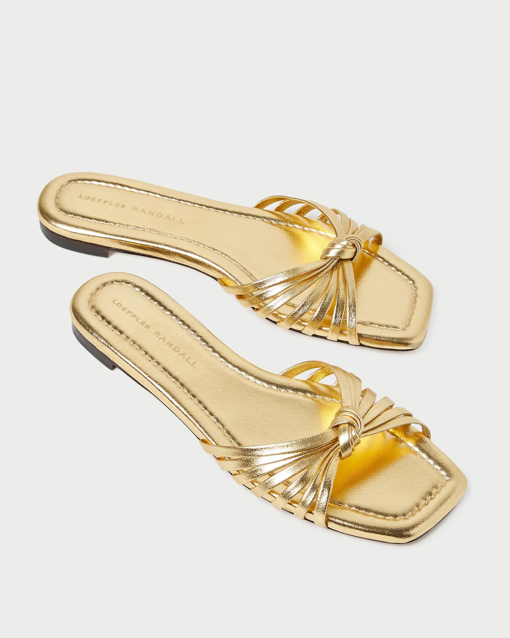 Hot Izzie Leather Knot Sandal FOR THE BRIDE|Flat Sandals