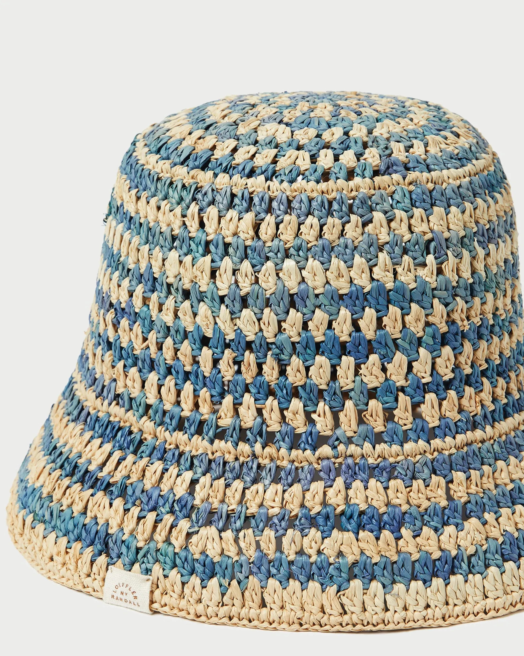 Hot Jocelyn Blue/Natural Bucket Hat Accessories