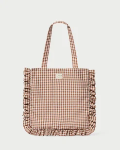 Justine Ruffle Tote Totes