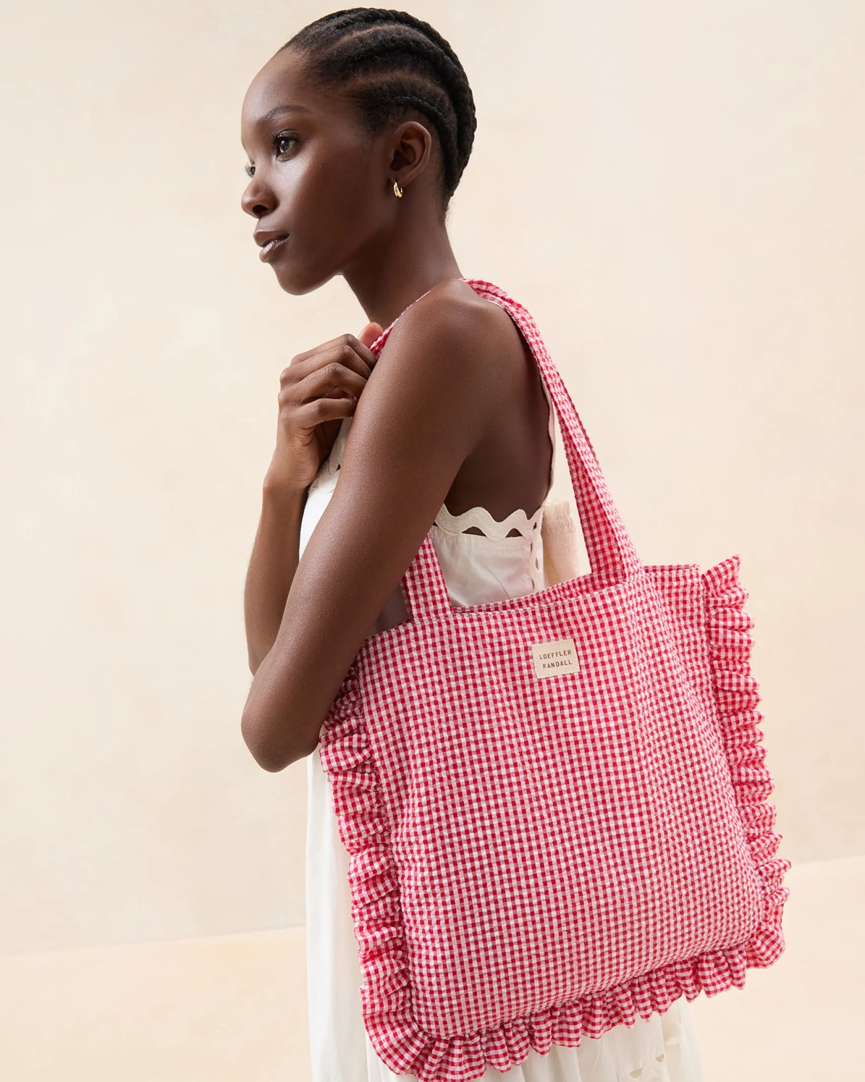 Sale Justine Ruffle Tote Totes