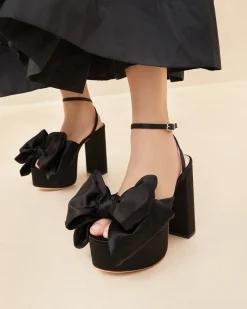 Online Kiki Satin Platform Sandal FOR THE BRIDE|Heeled Sandals