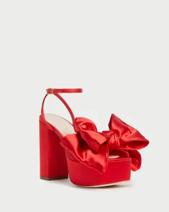 Online Kiki Satin Platform Sandal FOR THE BRIDE|Heeled Sandals