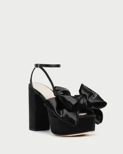 New Kiki Satin Platform Sandal Heeled Sandals