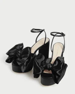 New Kiki Satin Platform Sandal Heeled Sandals