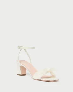 New Kimora Pleated Bow Heel Event Essentials|Heeled Sandals