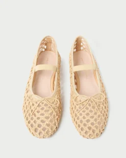 Best Leonie Natural Crochet Ballet Flat Casual Staples|Vacation Shop