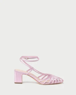 Online Livvy Pink Moiré Heeled Sandal FOR THE GUESTS|Heeled Sandals