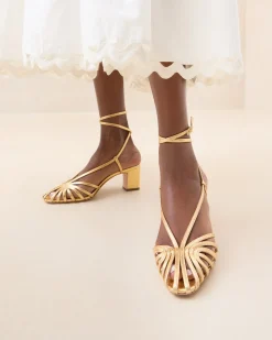 Online Livvy Pink Moiré Heeled Sandal FOR THE GUESTS|Heeled Sandals