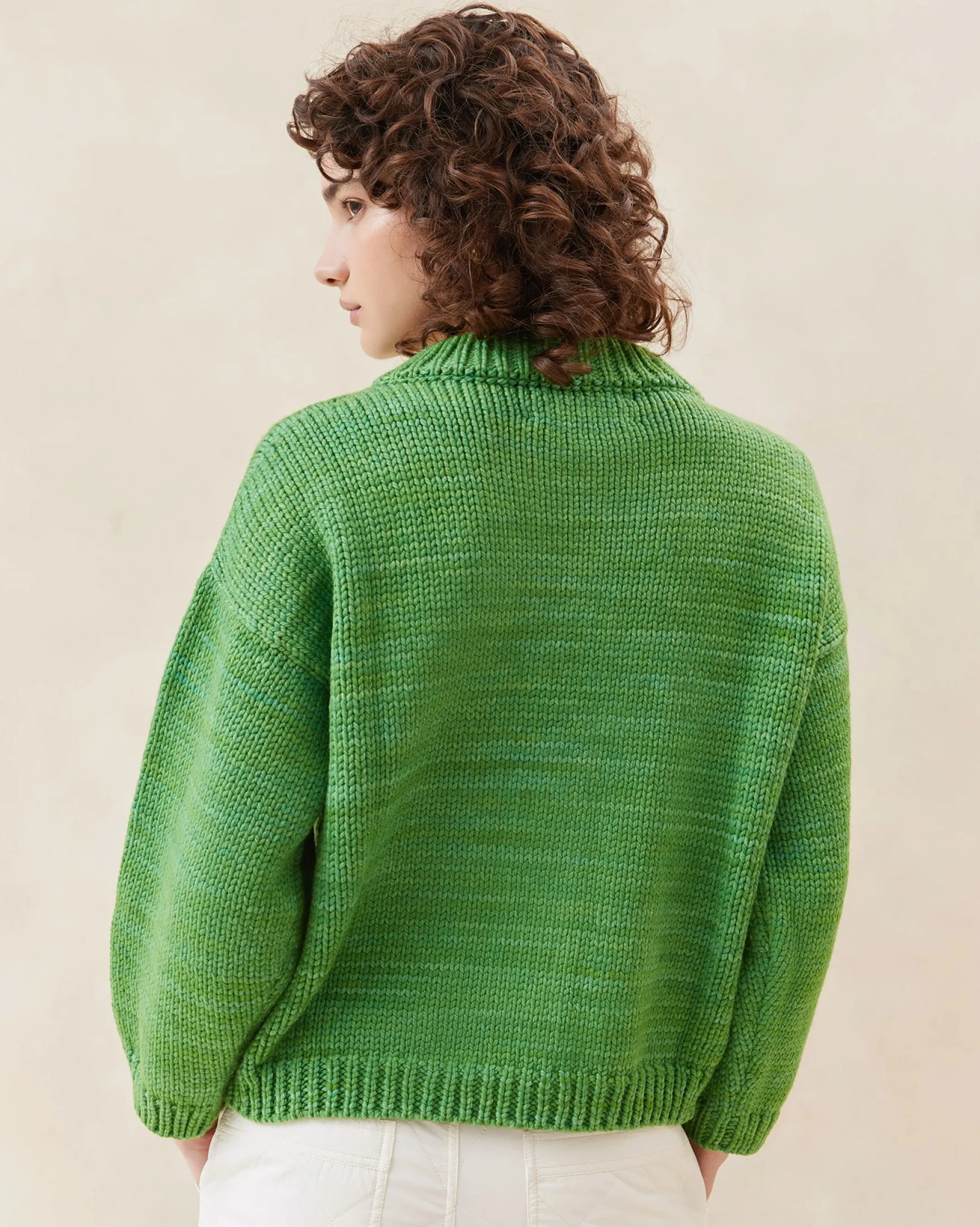 Outlet Maddie Sapphire Mock Neck Cardigan Knitwear