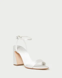 Outlet Malia Curved-Heel Sandal SOMETHING BLUE|FOR THE BRIDE