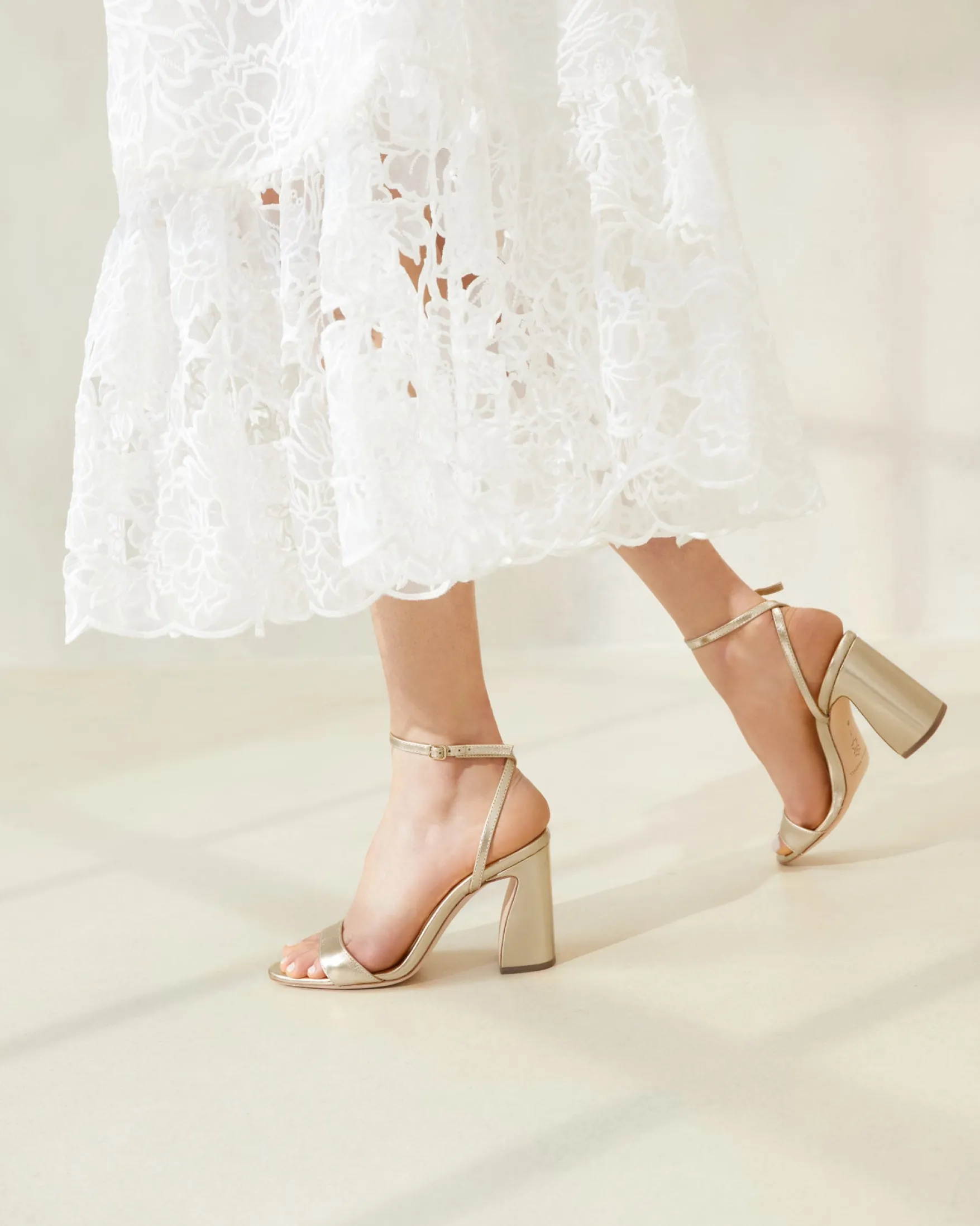 Outlet Malia Curved-Heel Sandal SOMETHING BLUE|FOR THE BRIDE