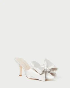 Clearance Margot Moiré Bow Mule FOR THE BRIDE|Pumps & Mules