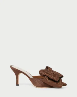 Online Margot Satin Bow Mule SOMETHING BLUE|FOR THE BRIDE