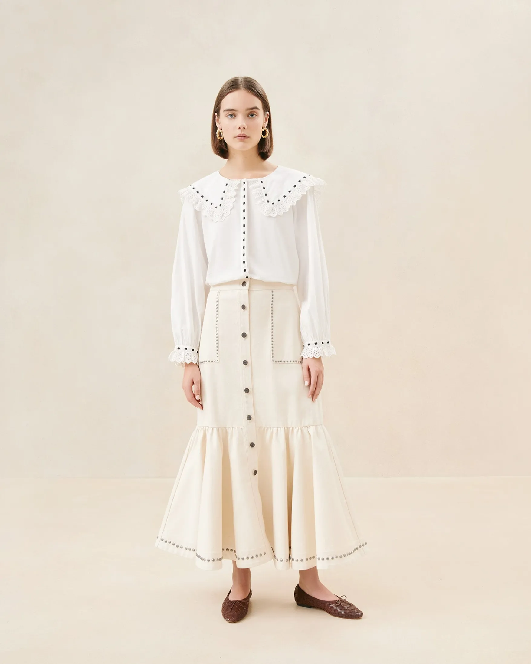 Discount Mateo Button-Front Skirt Casual Staples|Vacation Shop