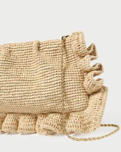 Discount Mavis Raffia Ruffle Clutch FOR THE GUESTS|FOR THE BRIDE