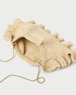 Discount Mavis Raffia Ruffle Clutch FOR THE GUESTS|FOR THE BRIDE