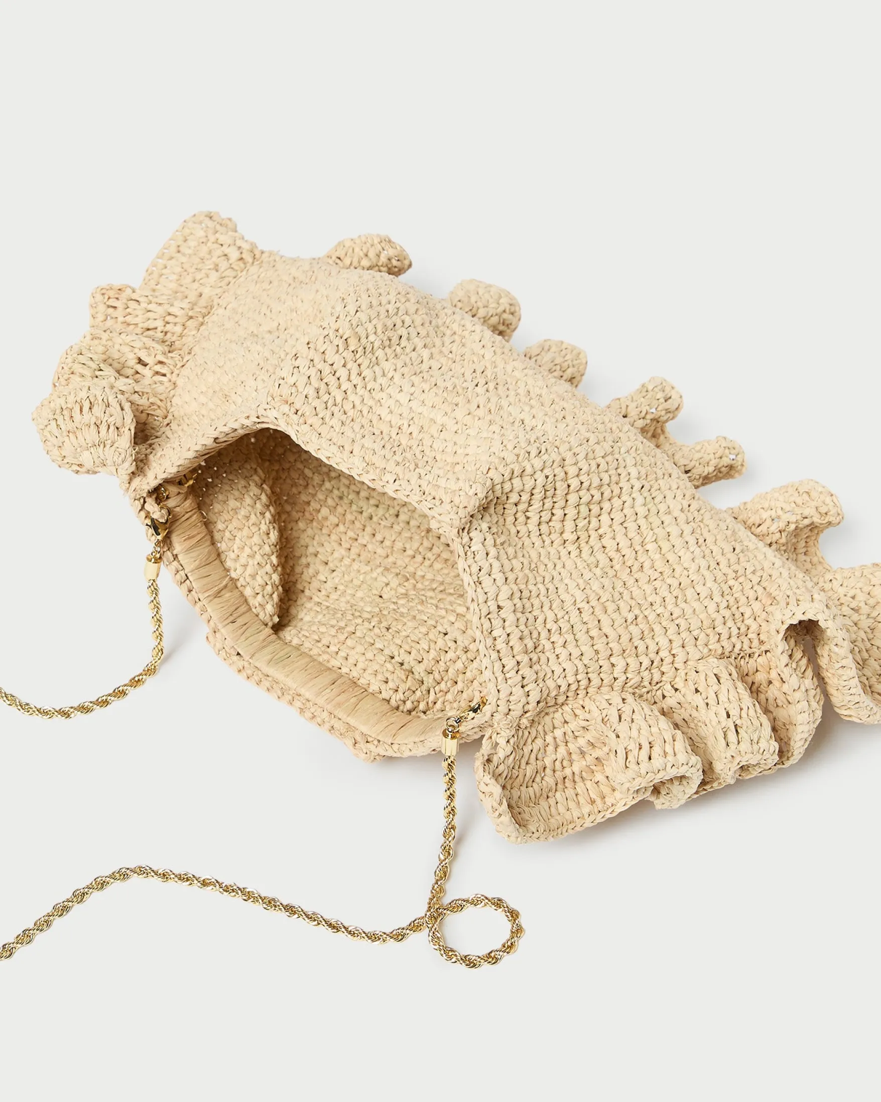 Discount Mavis Raffia Ruffle Clutch FOR THE GUESTS|FOR THE BRIDE