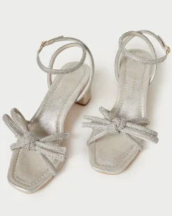 Online Mikel Bow Mid-Heel Sandal SOMETHING BLUE|FOR THE GUESTS