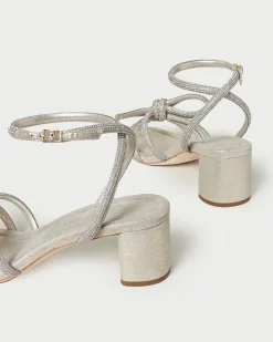 Online Mikel Bow Mid-Heel Sandal SOMETHING BLUE|FOR THE GUESTS