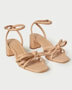 Online Mikel Bow Mid-Heel Sandal SOMETHING BLUE|FOR THE GUESTS