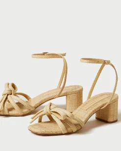 Online Mikel Bow Mid-Heel Sandal SOMETHING BLUE|FOR THE GUESTS