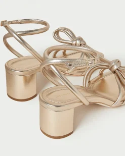 Online Mikel Bow Mid-Heel Sandal SOMETHING BLUE|FOR THE GUESTS