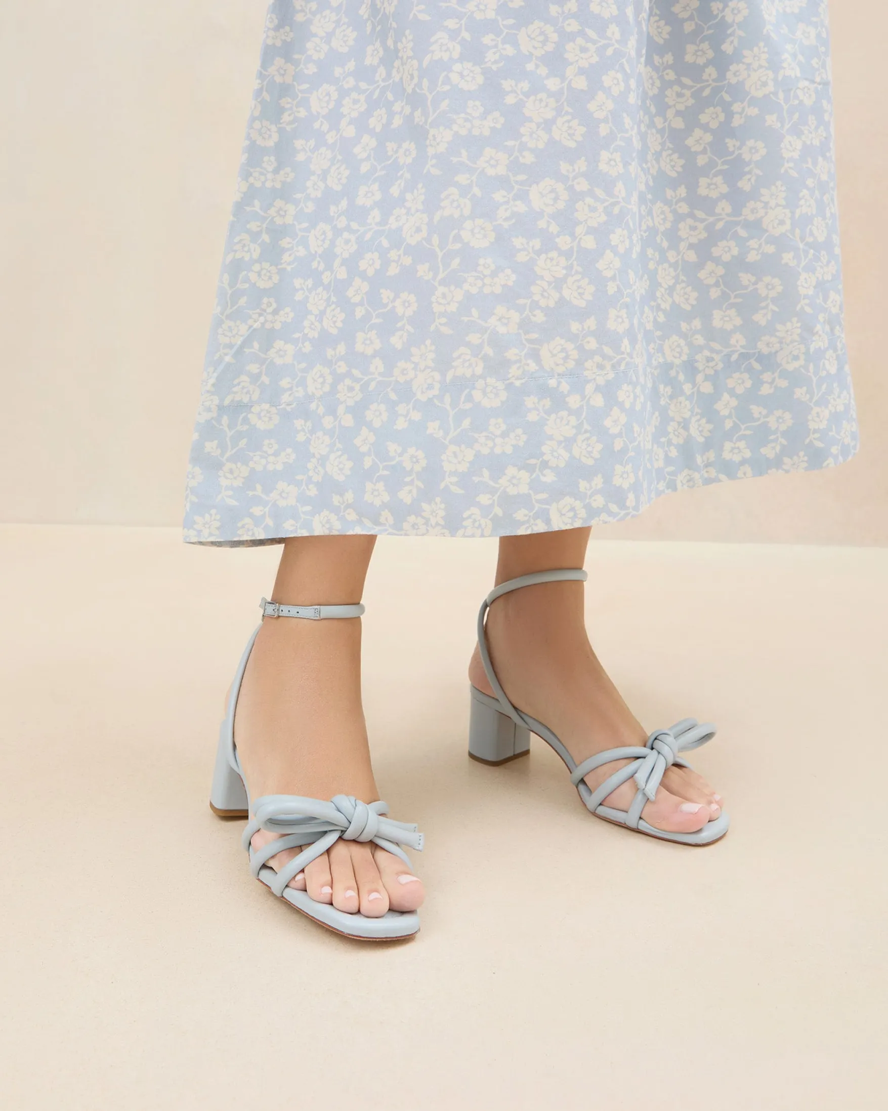 Clearance Mikel Bow Mid-Heel Sandal FOR THE GUESTS|FOR THE BRIDE