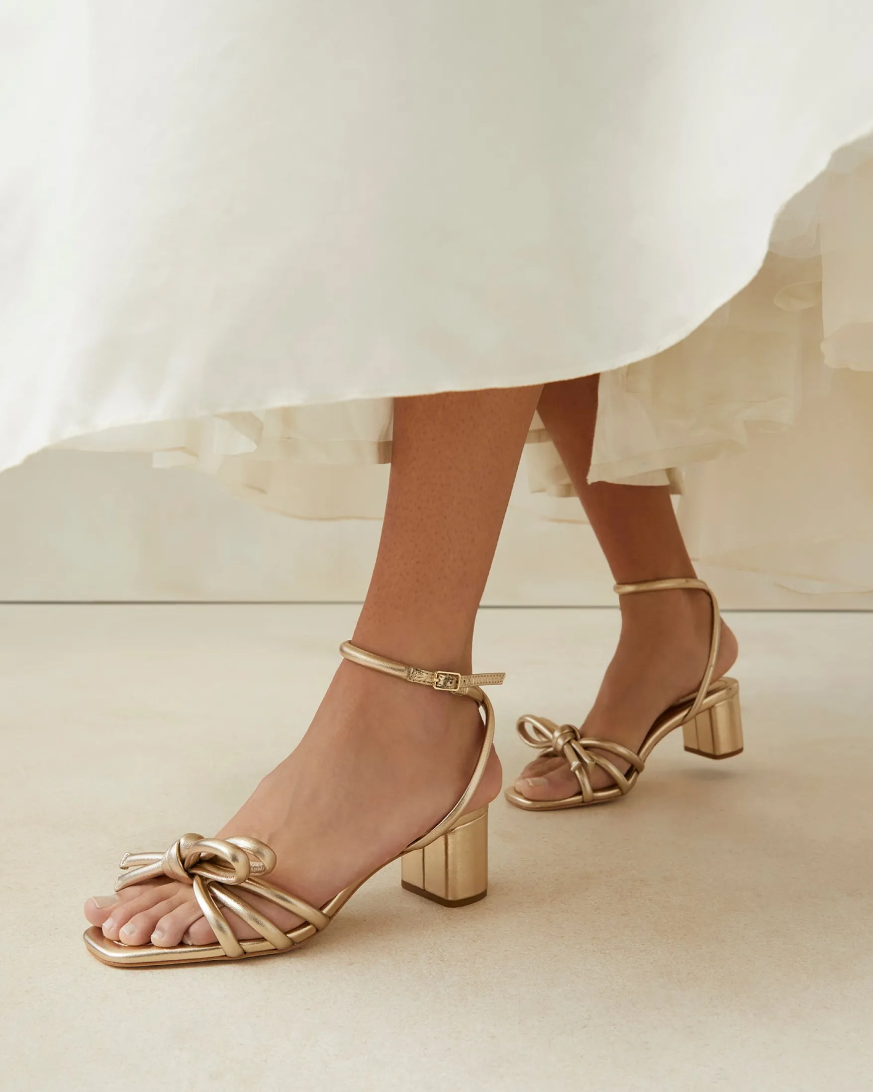 Best Mikel Bow Mid-Heel Sandal FOR THE BRIDE|Casual Staples