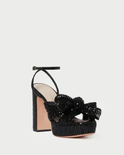 New Natalia Platform Bow Heel SOMETHING BLUE|FOR THE BRIDE