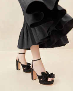 New Natalia Platform Bow Heel SOMETHING BLUE|FOR THE BRIDE