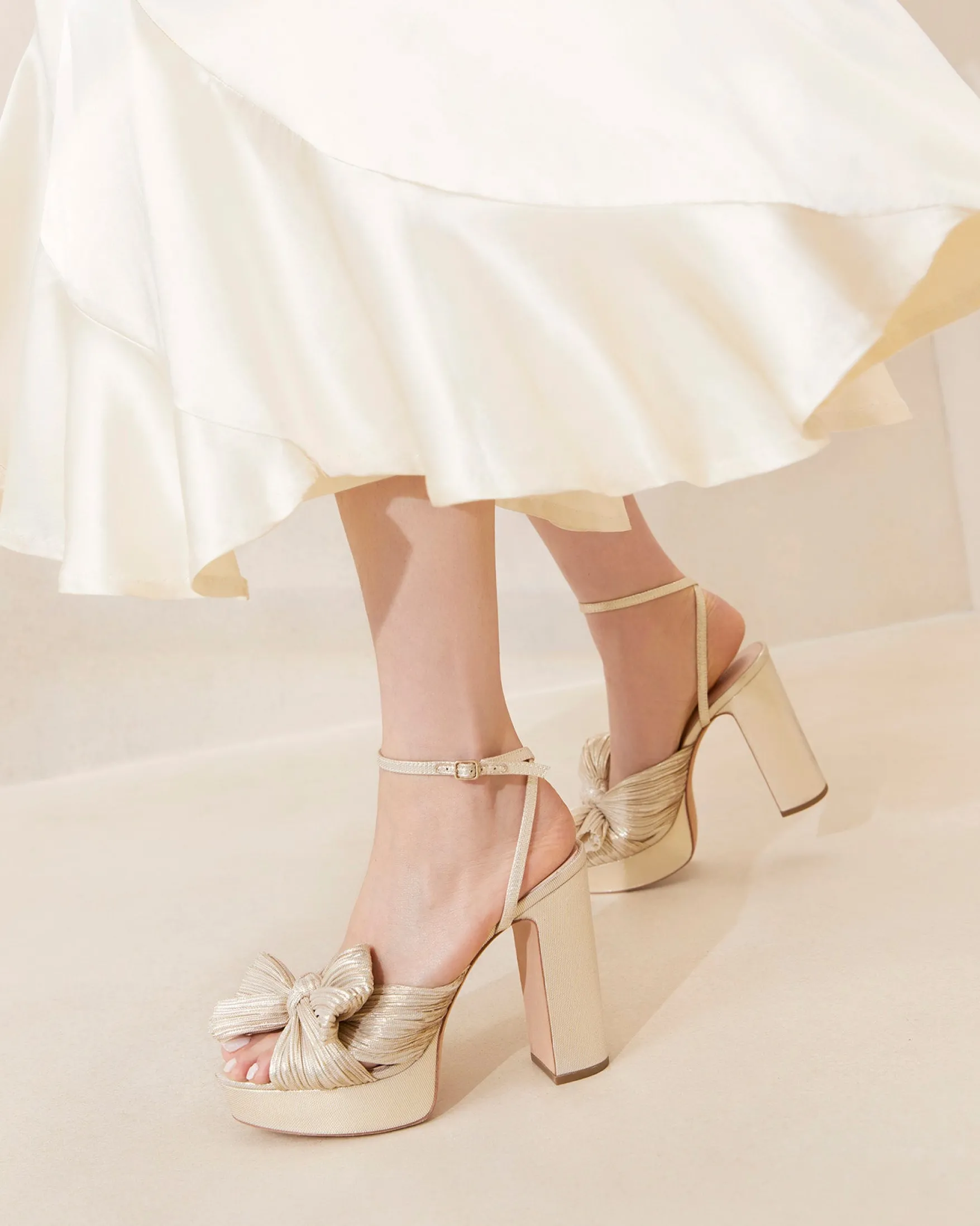 New Natalia Platform Bow Heel SOMETHING BLUE|FOR THE BRIDE