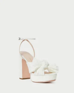 New Natalia Platform Bow Heel SOMETHING BLUE|FOR THE BRIDE