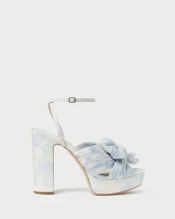 New Natalia Platform Bow Heel SOMETHING BLUE|FOR THE BRIDE